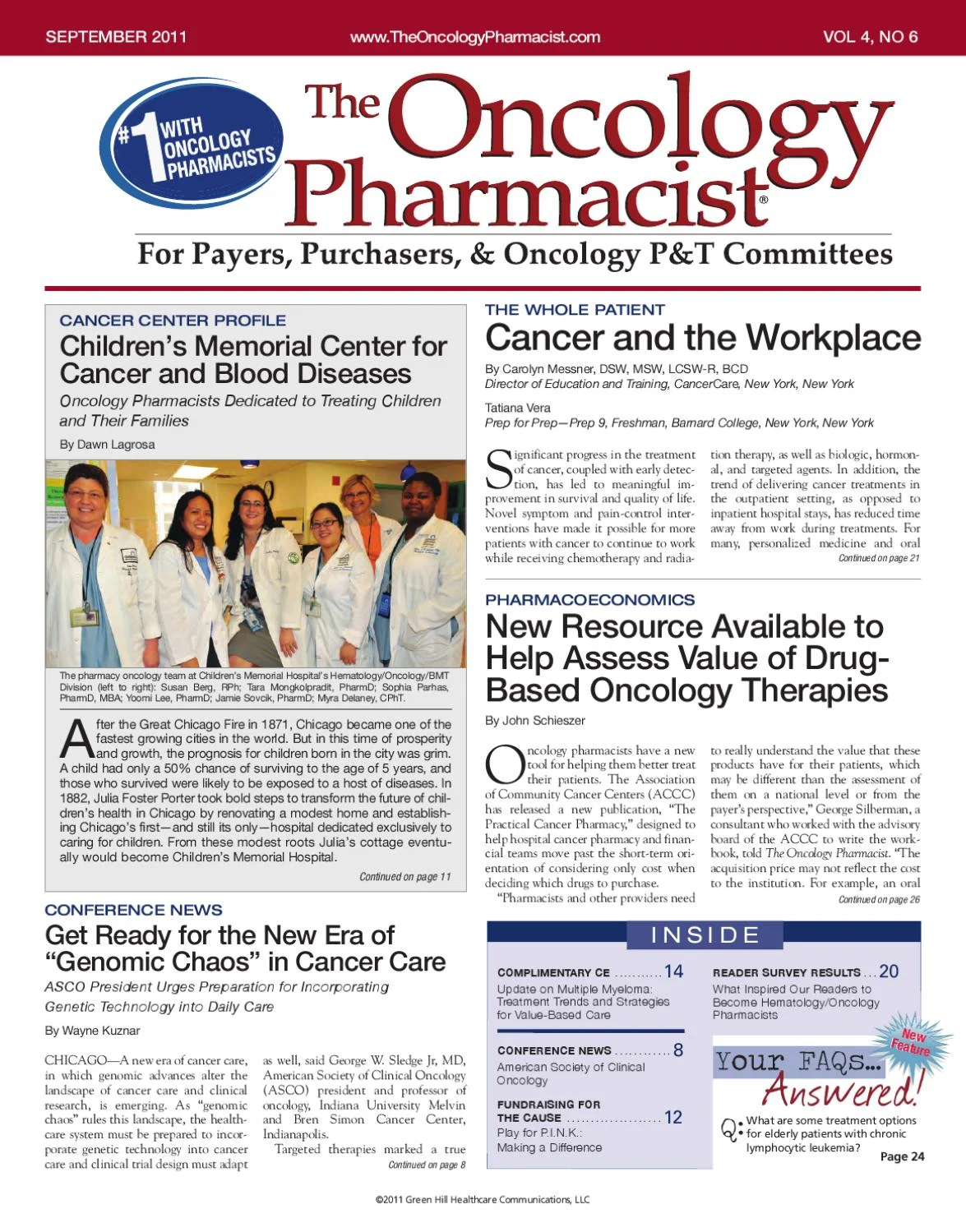 September 2011 Vol 4, No 6